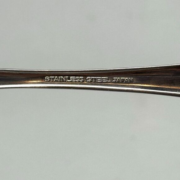 Vtg Cream Ladle Stainless Steel Japan Gravy Soup Sauce Floral Flatware Serving - Picture 3 of 8